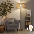 BRILAGI - Lampa stojąca LED CERIA 1xE27/20W/230V śr. 50 cm beżowa/złota