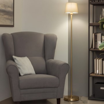 Brilagi - Lampa stojąca LED CERIA 1xE27/20W/230V Ø 20,5 cm szara/złota