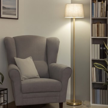 Brilagi - Lampa stojąca LED CERIA 1xE27/20W/230V Ø 30 cm szara/złota