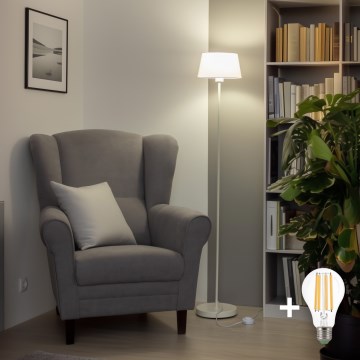 Brilagi - Lampa stojąca LED CERIA 1xE27/40W/230V śr. 25 cm biała