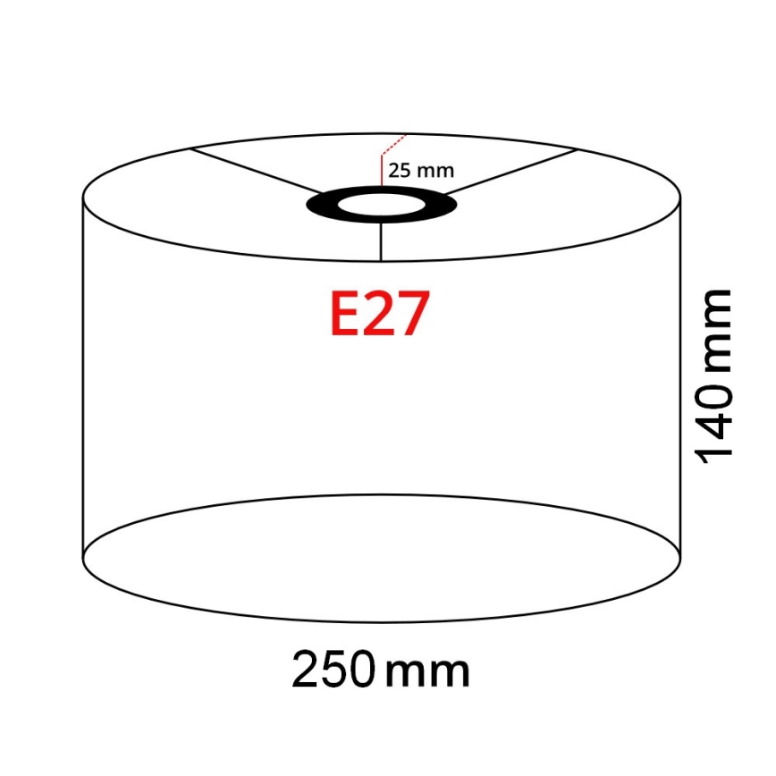 Brilagi - Lampa stojąca LED CERIA 1xE27/40W/230V śr. 25 cm biała
