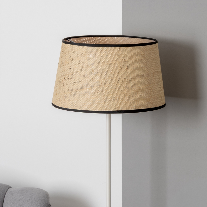 Brilagi - Lampa stojąca LED CERIA 1xE27/40W/230V śr. 35 cm beżowa/biała