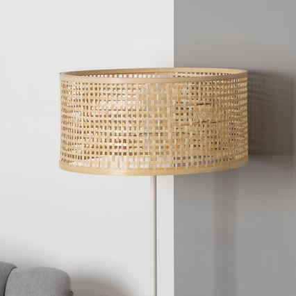 Brilagi - Lampa stojąca LED CERIA 1xE27/40W/230V śr. 40 cm bambus/biały