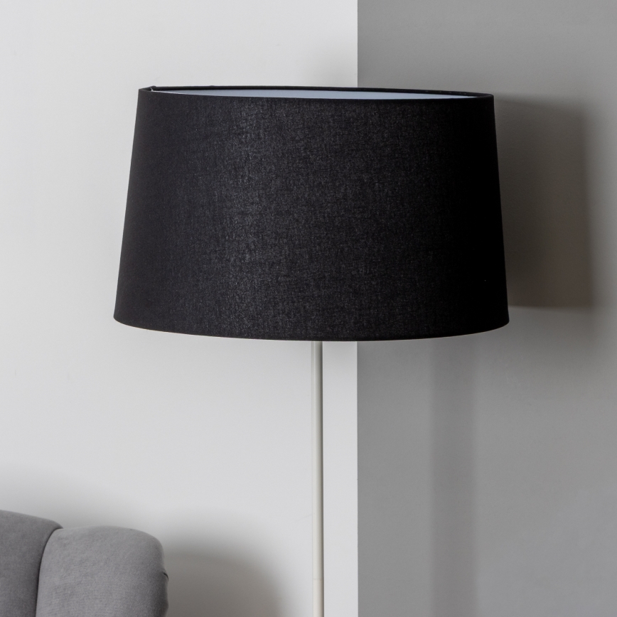 Brilagi - Lampa stojąca LED CERIA 1xE27/40W/230V śr. 45 cm czarna/biała