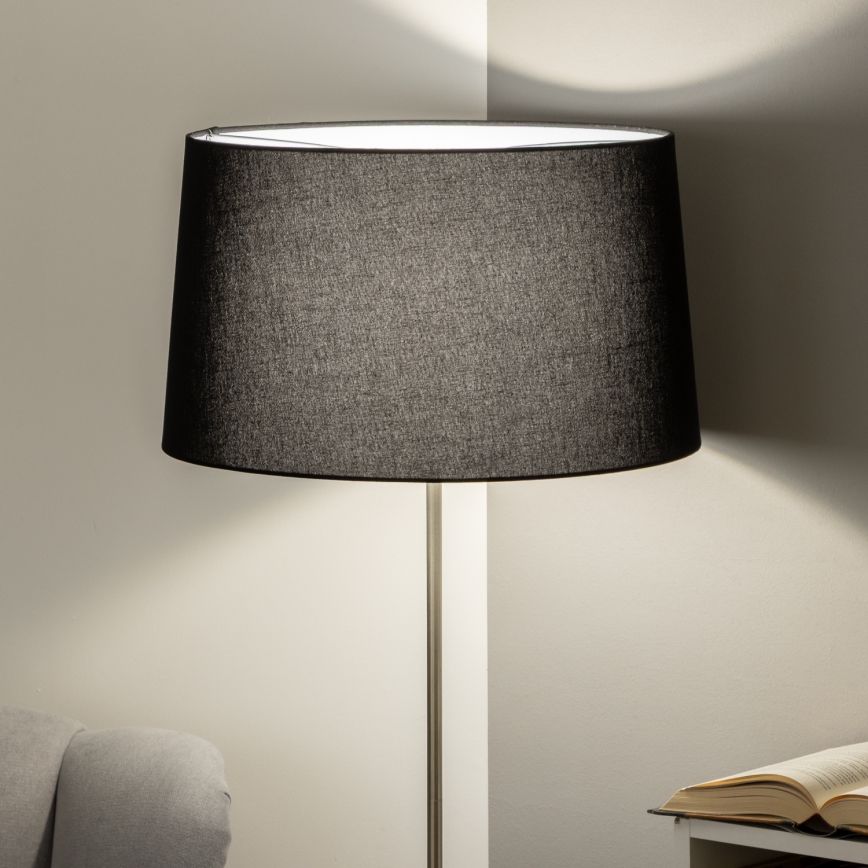 Brilagi - Lampa stojąca LED CERIA 1xE27/40W/230V, średnica 45 cm, czarna/matowy chrom