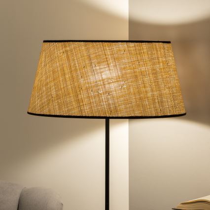 Brilagi - Lampa stojąca LED CERIA 1xE27/40W/230V średnica 50 cm beżowa/czarna