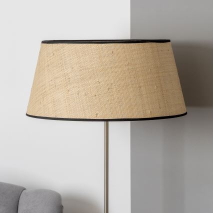 Brilagi - Lampa stojąca LED CERIA 1xE27/40W/230V, średnica 50 cm, beżowa/matowy chrom