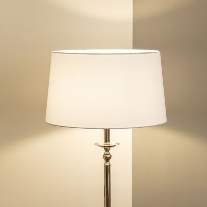 Brilagi - Lampa stojąca LED CERIA 1xE27/60W/230V Ø 45 cm chrom błyszczący/biały