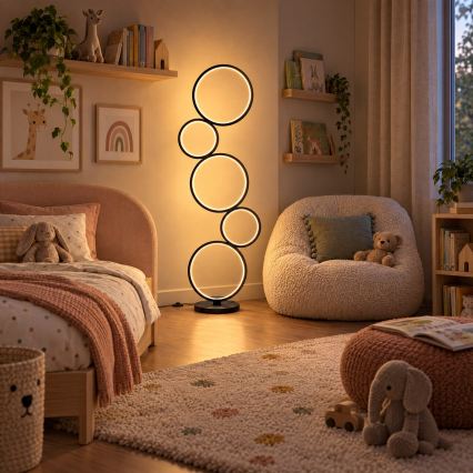 BRILAGI - Lampa stojąca LED ECHO LED/36W/230V 4000K 110 cm czarna