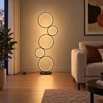 BRILAGI - Lampa stojąca LED ECHO LED/36W/230V 4000K 110 cm czarna