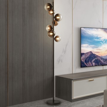 Brilagi - Lampa stojąca LED MILLA 7xG9/3W/230V brązowa/dymna