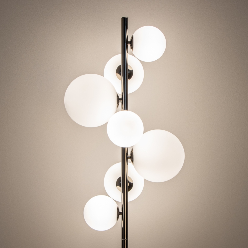 BRILAGI - Lampa stojąca LED MILLA 7xG9/3W/230V czarny chrom/biały