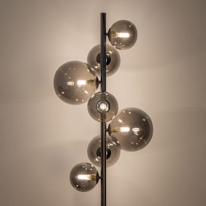 Brilagi - Lampa stojąca LED MILLA 7xG9/3W/230V czarny chrom/dymione