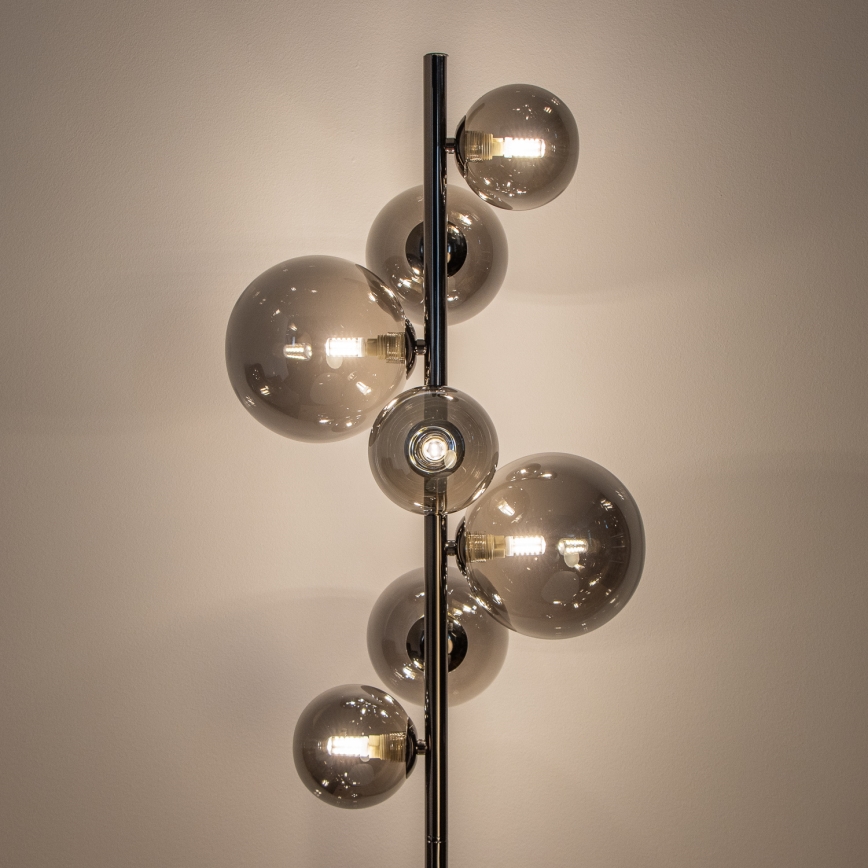 Brilagi - Lampa stojąca LED MILLA 7xG9/3W/230V czarny chrom/dymione