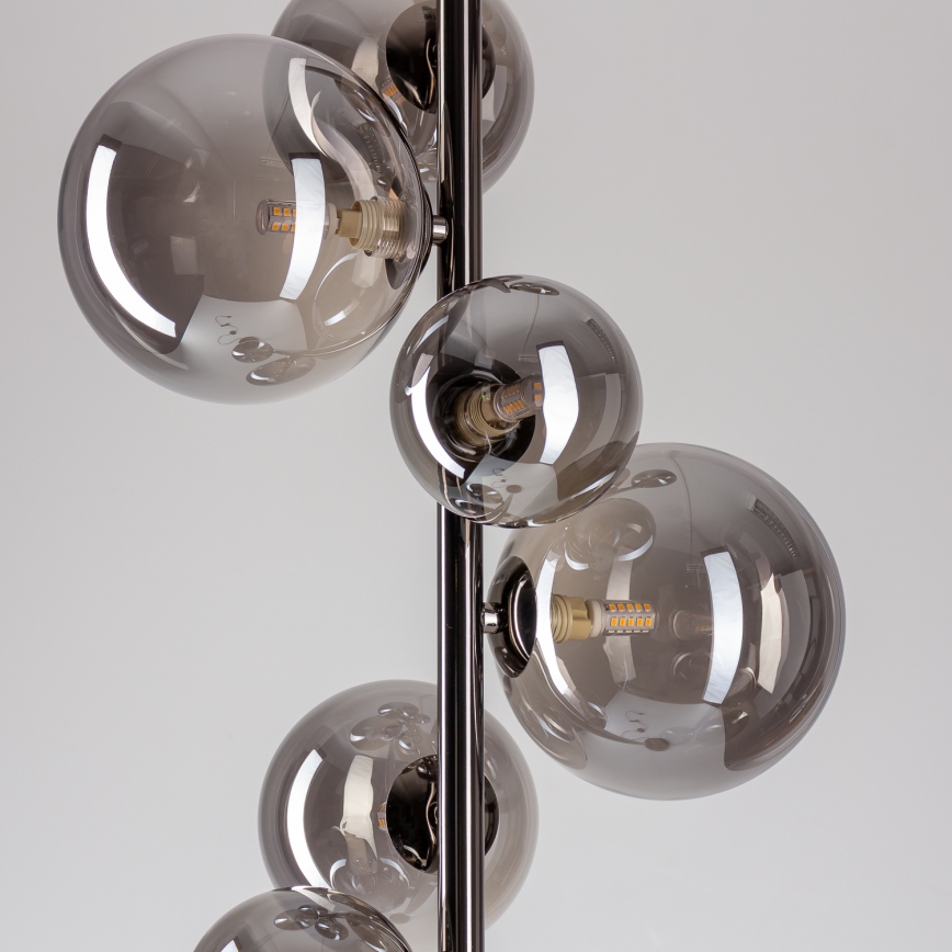 Brilagi - Lampa stojąca LED MILLA 7xG9/3W/230V czarny chrom/dymione