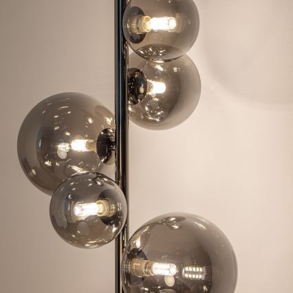 Brilagi - Lampa stojąca LED MILLA 7xG9/3W/230V czarny chrom/dymione