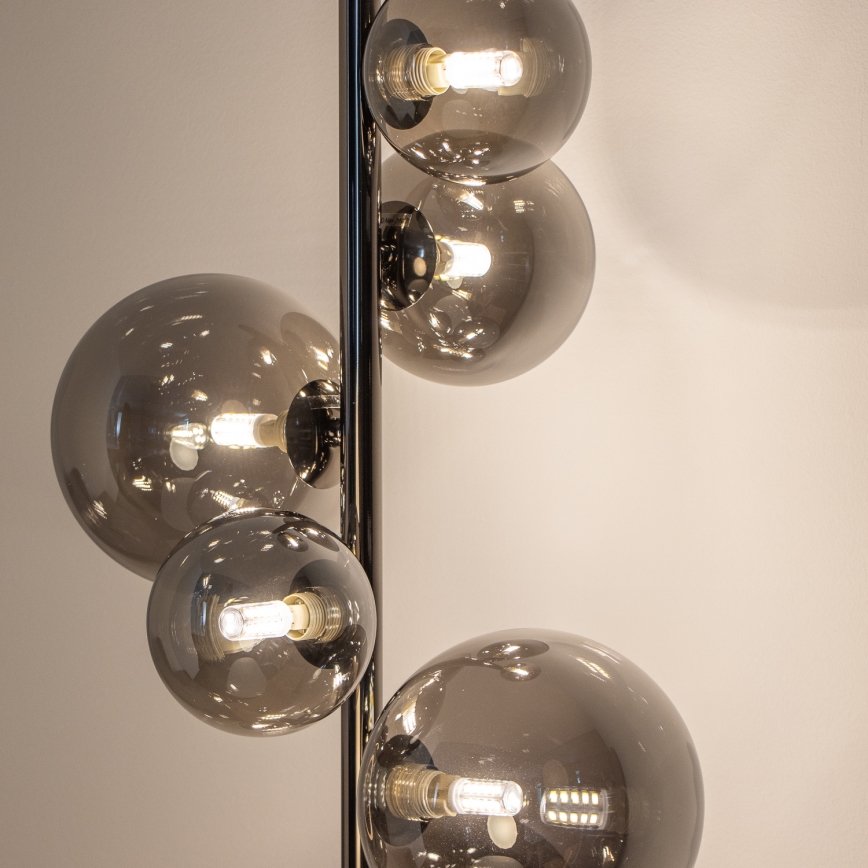 Brilagi - Lampa stojąca LED MILLA 7xG9/3W/230V czarny chrom/dymione