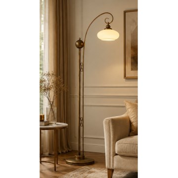 Brilagi - Lampa stojąca MOLLERO 1xE27/15W/230V brąz/patyna