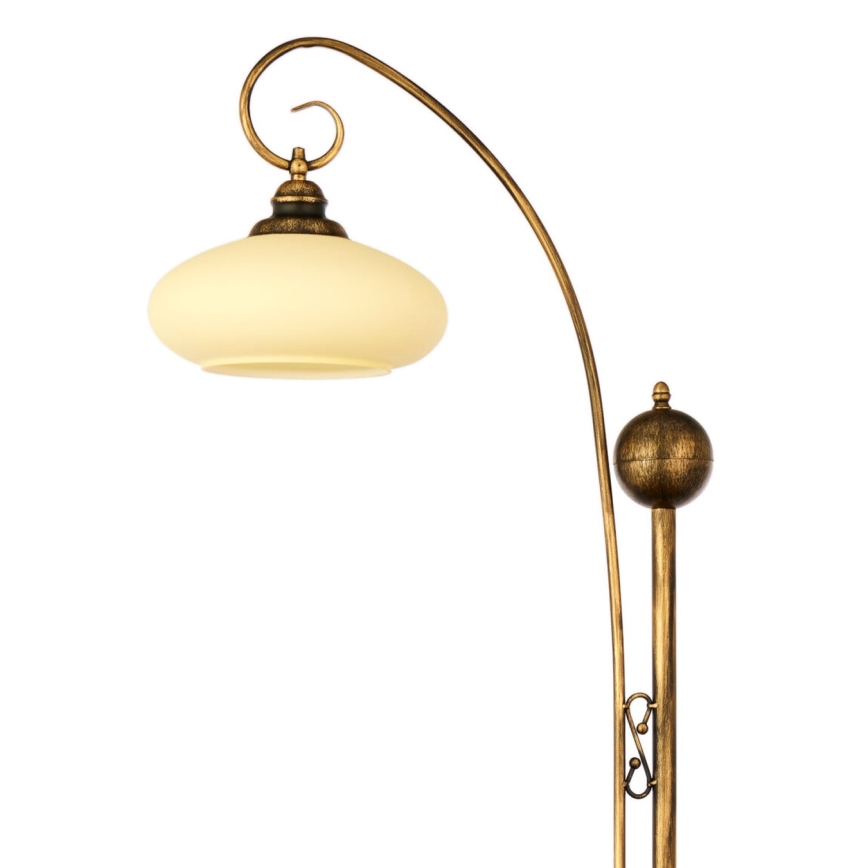 Brilagi - Lampa stojąca MOLLERO 1xE27/15W/230V brąz/patyna