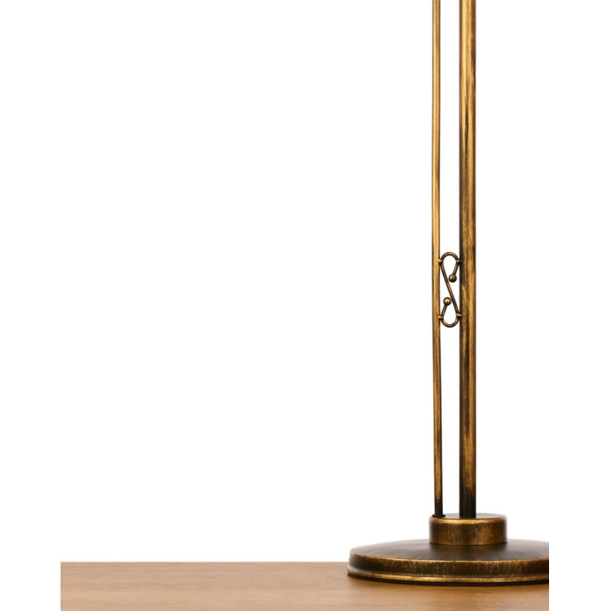 Brilagi - Lampa stojąca MOLLERO 1xE27/15W/230V brąz/patyna