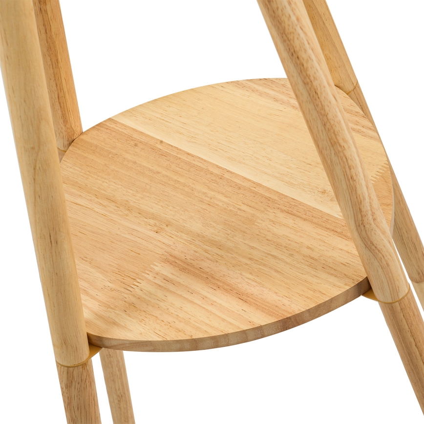 Brilagi - Lampa stojąca NORDIC WAVE 1xE27/15W/230V drewno kauczukowe/len