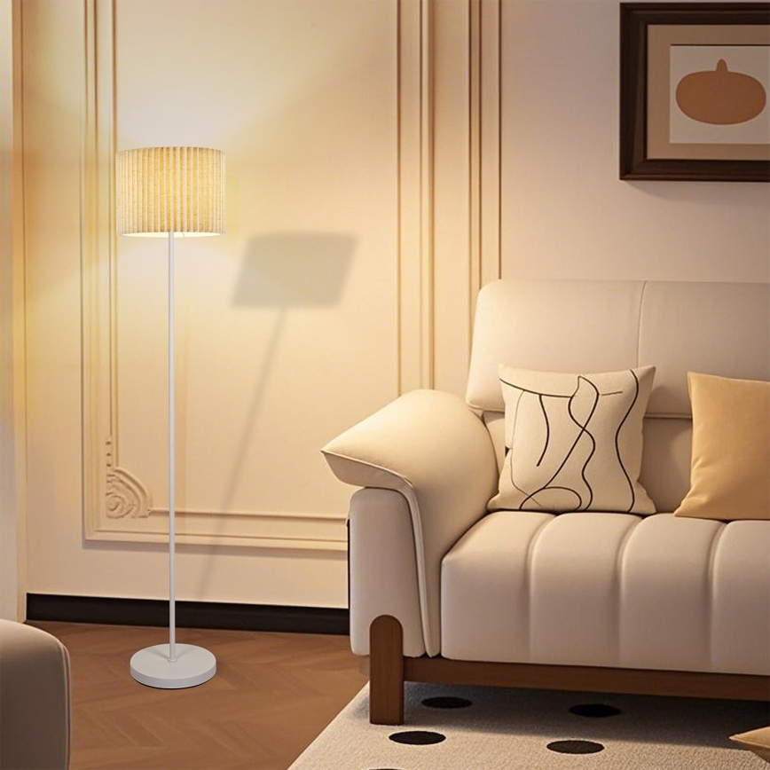 Brilagi - Lampa stojąca NORDIC WAVE 1xE27/15W/230V len/biała