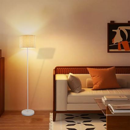 Brilagi - Lampa stojąca NORDIC WAVE 1xE27/15W/230V len/biała