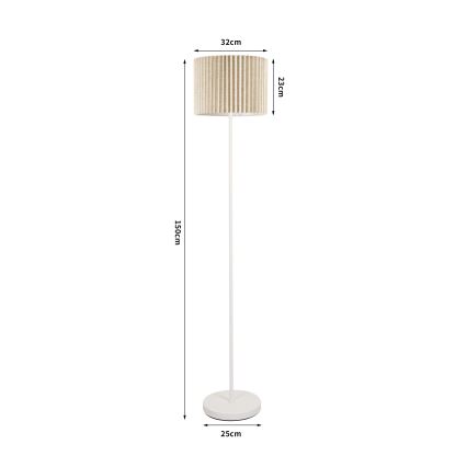 Brilagi - Lampa stojąca NORDIC WAVE 1xE27/15W/230V len/biała