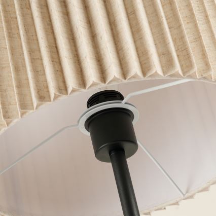 Brilagi - Lampa stojąca NORDIC WAVE 1xE27/15W/230V lniany/czarny