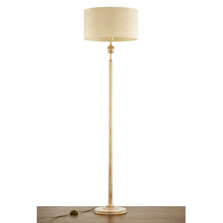 Brilagi - Lampa stojąca SAPHIRE 1xE27/15W/230V kremowa/złota/patyna