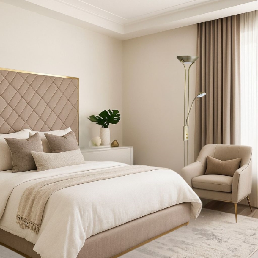 Brilagi - Lampa stojąca ściemnialna SCARLETT 1xR7s/230W/230V + 1xG9/40W brązowa