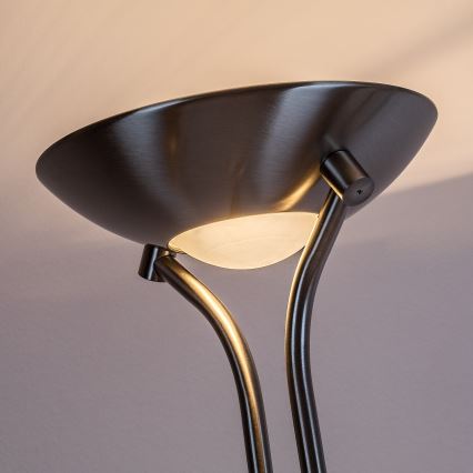 Brilagi - Ściemniana lampa stojąca SCARLETT 1xR7s/230W/230V + 1xG9/40W matowy chrom