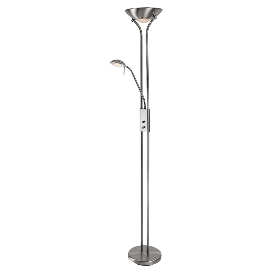 Brilagi - Ściemniana lampa stojąca SCARLETT 1xR7s/230W/230V + 1xG9/40W matowy chrom