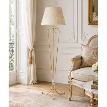 Brilagi - Lampa stojąca SONIA 1xE27/15W/230V kremowa/patyna