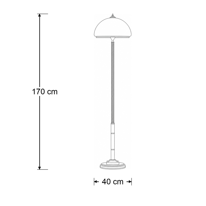 Brilagi - Lampa stojąca TAURUS 2xE27/15W/230V brązowa