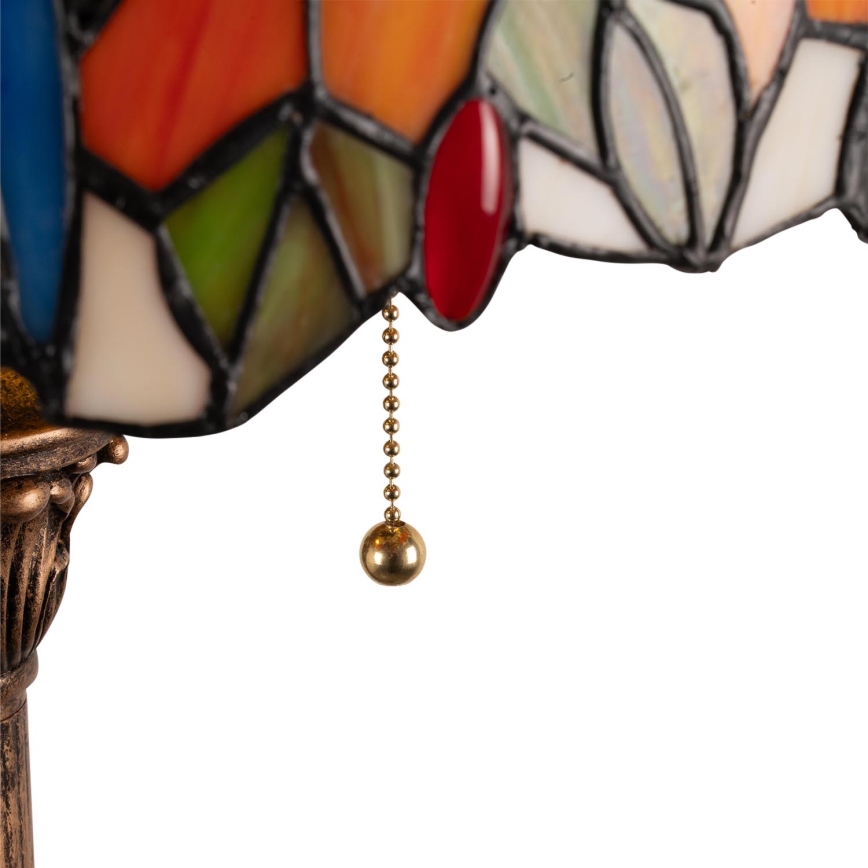 Brilagi - Lampa stojąca Tiffany witrażowa JUNGLE 2xE27/60W/230V