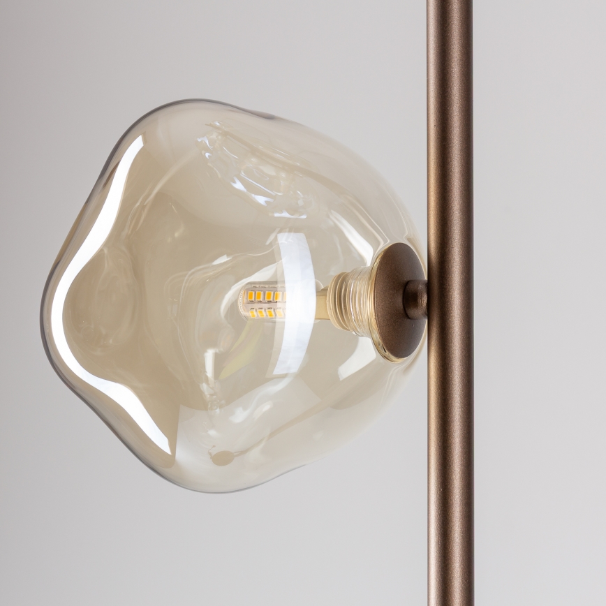 BRILAGI - Lampa stojąca VULCANO 3xG9/8W/230V brązowa/dymna beżowa