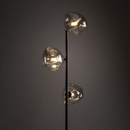 BRILAGI - Lampa stojąca VULCANO 3xG9/8W/230V brązowa/dymna beżowa