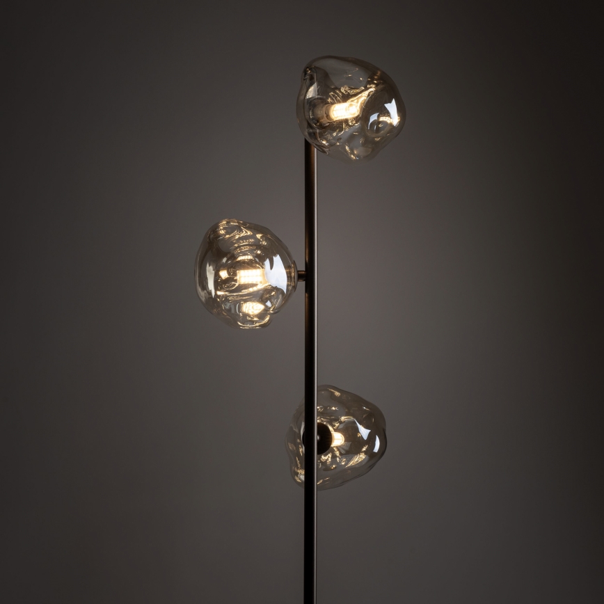 BRILAGI - Lampa stojąca VULCANO 3xG9/8W/230V brązowa/dymna beżowa