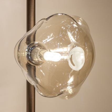 BRILAGI - Lampa stojąca VULCANO 3xG9/8W/230V brązowa/dymna beżowa