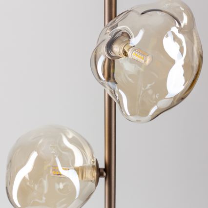 BRILAGI - Lampa stojąca VULCANO 3xG9/8W/230V brązowa/dymna beżowa
