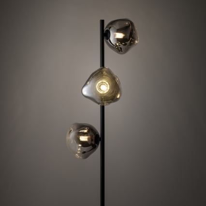 Brilagi - Lampa stojąca VULCANO 3xG9/8W/230V czarna/dymiona