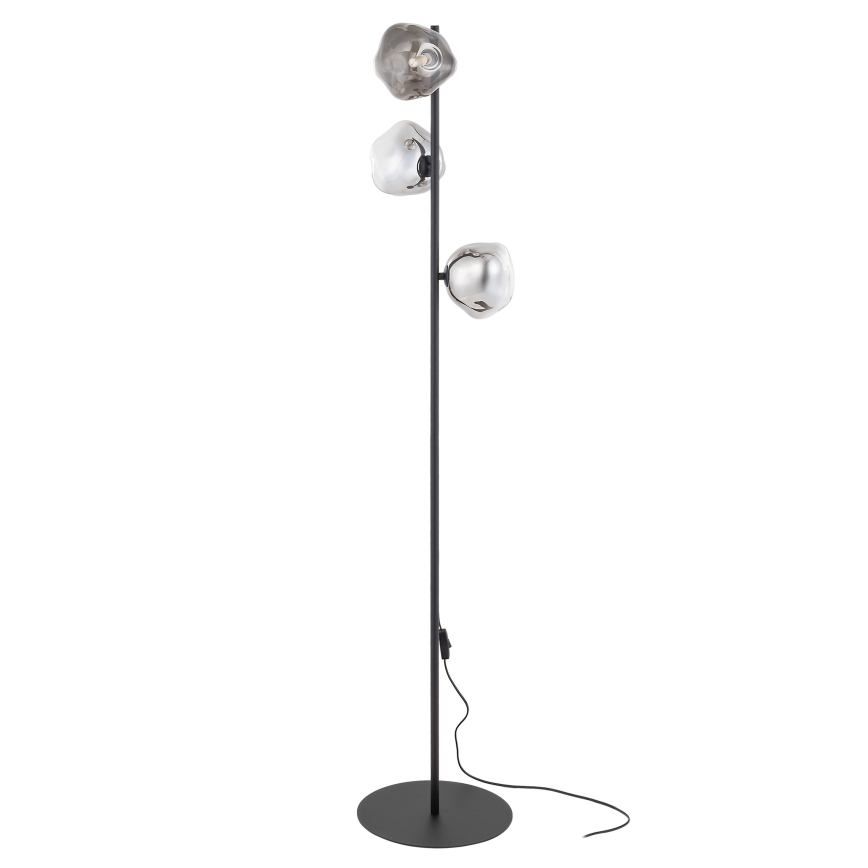 Brilagi - Lampa stojąca VULCANO 3xG9/8W/230V czarna/dymiona