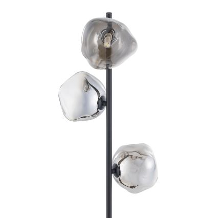 Brilagi - Lampa stojąca VULCANO 3xG9/8W/230V czarna/dymiona