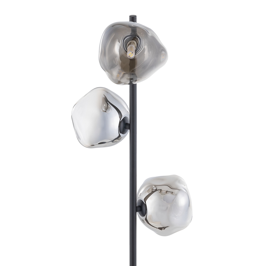 Brilagi - Lampa stojąca VULCANO 3xG9/8W/230V czarna/dymiona