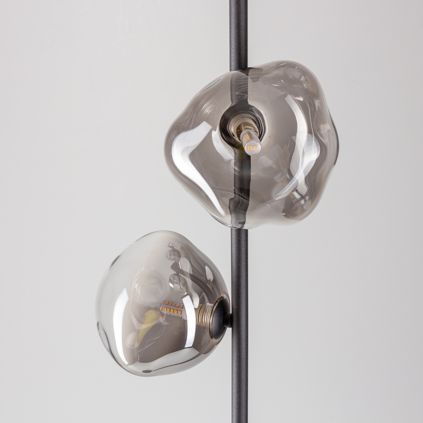 Brilagi - Lampa stojąca VULCANO 3xG9/8W/230V czarna/dymiona