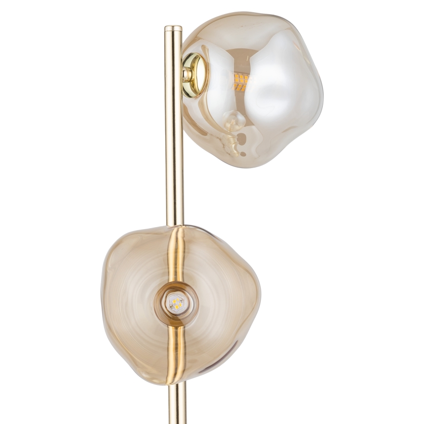 Brilagi - Lampa stojąca VULCANO 3xG9/8W/230V złota/dymna beżowa