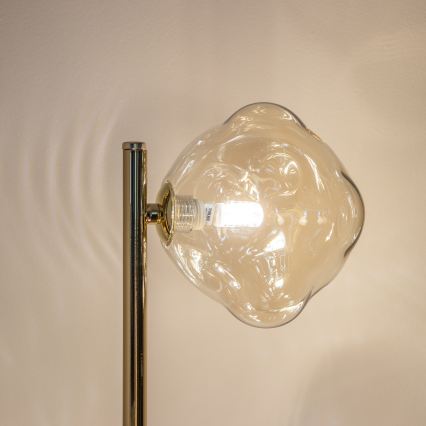 BRILAGI - Lampa stojąca VULCANO 3xG9/8W/230V złota/dymna beżowa