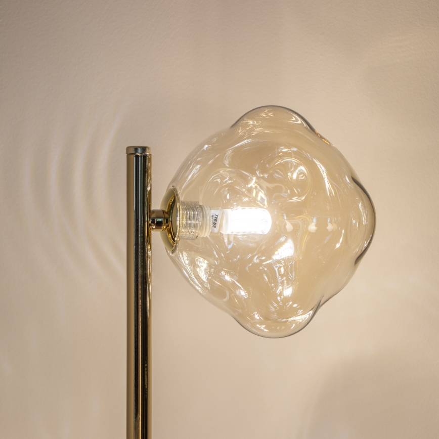 BRILAGI - Lampa stojąca VULCANO 3xG9/8W/230V złota/dymna beżowa