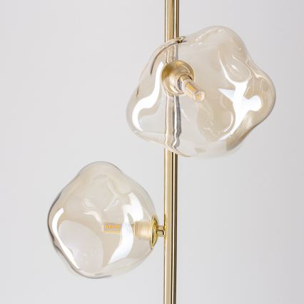 BRILAGI - Lampa stojąca VULCANO 3xG9/8W/230V złota/dymna beżowa